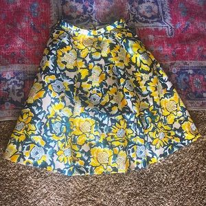 H&M Sunflower Floral Skirt Size 6